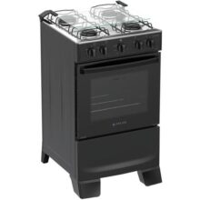 Fogão 4 Bocas Atlas Coliseum Plus Mesa de Inox A Gás Manual