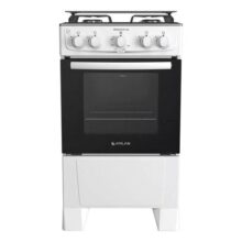 Fogão 4 Bocas Branco com Mesa Inox Atlas Mônaco Plus Bivolt 127V/220V