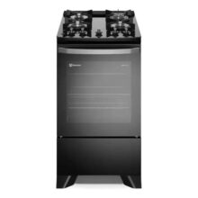 Fogão 4 bocas Electrolux Preto Efficient Mesa de Vidro PerfectCook e Tripla Chama (FE4GP)