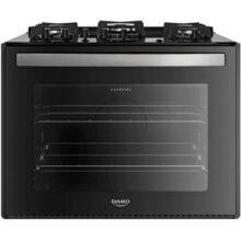 Fogão 5 Bocas Embutir Dako Supreme Mesa de Vidro Bivolt – Preto