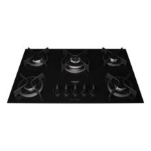 Fogão cooktop a Gás Dako fogão Cooktop embutir preto bivolt 5 queimadores