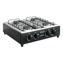 Fogão Cooktop Gás Asiático Jr 4 Bocas Preto Braslar 110v/220v