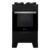 Fogão  de pé Atlas Atenas Glass  4Q  gás engarrafado 4 queimadores  preto 127V/220V porta com visor 50L