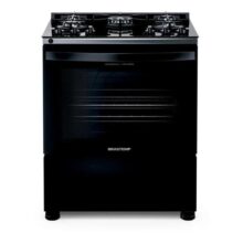 Fogão de Piso Brastemp 5 Bocas Turbo Chama Mesa Vidro Preto – BFS5VCEUNA