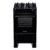 Fogão Mônaco 4 Bocas Preto Top Glass Com Mesa De Vidro Atlas Preto Bivolt