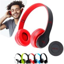 Fone de Ouvido Bluetooth Headphone P47 Sem Fio Wireless Micro Sd 5.0 Dobrável Com Microfone Regulável Para Corrida Academia Escritório Caminhada Re