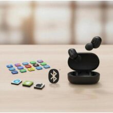 Fone De Ouvido Bluetooth Sem Fio Com Visor Intra Auricular Estéreo Graves Potentes Microfone Integrado Bateria Longa Duração Compatível Com Todos Os Smartphonees Notebook Tablet Música Corrida