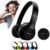 Fone de Ouvido Headphone P47 Sem Fio Bluetooth Wireless Micro Sd 5.0 Dobrável Com Microfone Regulável Para Corrida Academia Escritório Caminhada Linha Premium (Preto)
