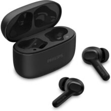 Fone De Ouvido Sem Fio Tws, Philips, Tat1109bk/00, Bluetooth, Com Microfone, Até 24 Horas De Bateria, Preto