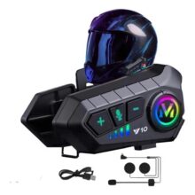 Fone Ouvido Capacete Bluetooth Headset Sem Fio Comunicador