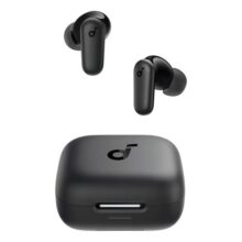 Fone Ouvido Sem Fio Soundcore P30i Gamer Bluetooth 5.4 Cancelamento De Ruído Ativo Multiponto 4 Microfones Cor Preto Longa Duracao 45h Bateria Graves Potentes App Controle Conforto Ip54 Estojo 2 Em 1