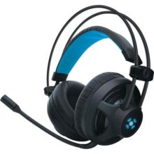 Fortrek H2 – Headset Gamer Pro Microfones e Fones de Ouvido, Preto (Leds Azul)