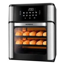 Fritadeira Air Fryer Forno Oven 12l Mondial Preto/inox 2000w Afon-12l-bi