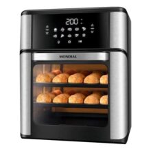 Fritadeira Air Fryer Forno Oven 12L Mondial Preto/Inox 2200W AFON-12L-BI