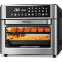 Fritadeira Air Fryer Forno Oven Digital 25L, Mondial, PretoInox, 2000W, 110V – AFO-25L-BI