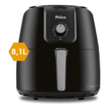 Fritadeira Air Fryer Philco 8,1l Sem Óleo Pfr13p Preto 220v