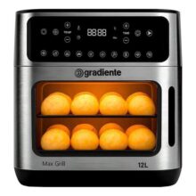 Fritadeira Elérica Air Fryer Forno Oven Gradiente Pgfo1200 12 Litros 4 Em 1 1900w 220v Cor Preta