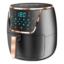 Fritadeira Eletrica Air Fryer 6,5l Preto 1500w 127v Ecrã Lcd