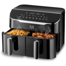 Fritadeira Elétrica Air Fryer 8L 2 Gavetas 127V 1800W Preto Multi – GO219