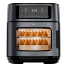 Fritadeira Elétrica Air Fryer Oven Black INOX WAP WAOD2 12 Litros 4 em 1 Porta com Abertura Lateral e Removível 1800W