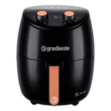 Fritadeira elétrica airfryer sem óleo Gradiente 5,0L cesto removível 1500W PGAF500 Versatile Com Timer 110v