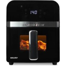 Fritadeira Elétrica Mallory Turbocook 6L – Painel Touch, Visor em Vidro, Air Cook System, Timer 60 minutos, Air Cook System – 220V