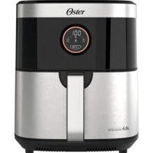 Fritadeira Oster Sem Óleo 2 Em 1 Black, 4,8l, 220v, Inox/preto, 1500w, Ofrt660