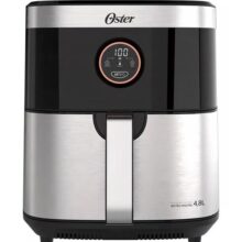 Fritadeira Oster Sem Óleo 2 Em 1 Black, 4,8l, 220v, Inox/preto, 1500w, Ofrt660