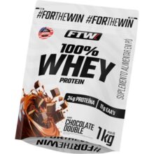 FTW 100% Whey Protein Com Proteína Concentrada WPC, Para Atletas Com Alto Valor Biológico, Suplemento Pós-treino Sem Glúten – Refil 1kg (chocolate Double)