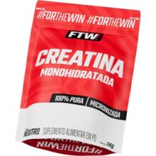 FTW Creatina Monohidratada 100% Pura – Explosão de Energia, Força e Resistência – Absorção Rápida para Ganho de Massa e Performance (Refil 1KG)