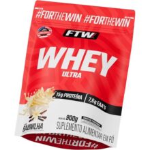 FTW Whey Ultra Protein com Proteína Concentrada WPC, Suplemento Alimentar em Pó com 15g de Proteína por Porção, Rico em Aminoácidos Essenciais, Sem Glúten – Refil 900g (Sabor Baunilha)