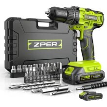 Furadeira De Impacto Zper 21v 17000 Bpm 2 Baterias Li-ion Verde