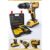 Furadeira Parafusadeira 48v Com 2 Baterias Recarregáveis Maleta Mandril 10mm Torque 32n.m 0-400/0-1400 Rpm Velocidade… Amarelo 127/220v