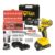 Furadeira Parafusadeira De Impacto 2 Baterias 21v + 46 Peças Amarelo 110v/220v 60hz