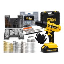 Furadeira Parafusadeira De Impacto 2 Baterias 21v + 46 Peças