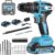 Furadeira Parafusadeira Impacto Brushless, 10mm | com LED, 1500 Rpm, 70N.m Torque, 20 Níveis, com 2 Baterias 2.0Ah, Uso Doméstico e Profissional