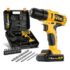 Furadeira E Parafusadeira De Impacto Sem Fio A Bateria 21v 38 Com Maleta E Acessorios Tb-21pzw The Black Tools