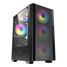 Gabinete Gamer Acegeek Stratus Mesh Mid-tower Lateral De Vidro – AG-STRATUS-MESH-BK