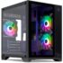 Gabinete Gamer TGT Jester V2 | Rainbow | Mini-Tower | Lateral de Acrílico | Com 2 Fans | Preto | TGT-JSRV2-BKGF02