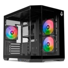 Gabinete Gamer Mancer Cv700l Mid Tower Lateral/vidro, 3 Fans