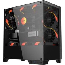 Gabinete Gamer Mid-tower PCYES ForceField TWR Black Vulcan – GFFTWRBV
