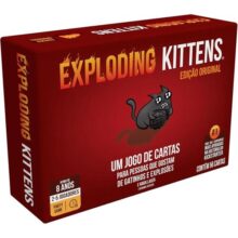 Galapagos Exploding Kittens Jogo de Cartas para Amigos 2 a 5 jogadores 15 minutos por partida