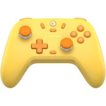 GameSir Nova Lite Controle Bluetooth e Sem Fio 2.4G para PC Windows, Celular Android iPhone, Nintendo Switch e Steam Deck, Gamepad com Hall Effect Anti-Drift, Turbo, Vibração, Dongle USB – Amarelo
