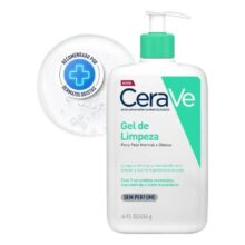 Gel de Limpeza Facial Peles Normais a Oleosas com Ácido Hialurônico CeraVe, 454g