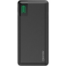 Geonav Power Bank, Carregador Portátil Universal 16.000mAh, 2 portas USB + 1 porta USB-C, Led Indicador de bateria, PB16KBK, Preto