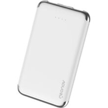 Geonav Power Bank, Carregador Portátil Universal 6.000mAh, 2 portas USB 2.1A, Led Indicador de bateria, PB6KWT, Branco