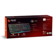 Geonav Teclado Gamer Semi-mecânico Spectral Light GOOD GAME, 107 teclas, 11 Efeitos RGB, Teclas anti-ghosting, ABNT2, Cabo 1,8mt USB, Preto, G3TC01BK, Preto