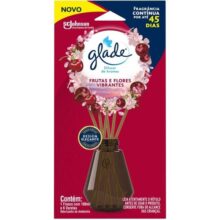Glade Aromatizador de Ambiente, Difusor Aroma Frutas e Flores Vibrantes, 100ml e 6 Varetas