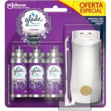 Glade Aromatizador de Ambiente, Lavanda, 1 Aparelho Spray e 3 Refis 12ml cada