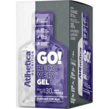 Go Energy Gel (10 Sachês) – Sabor Guaraná e Açai, Atlhetica Nutrition, Roxo